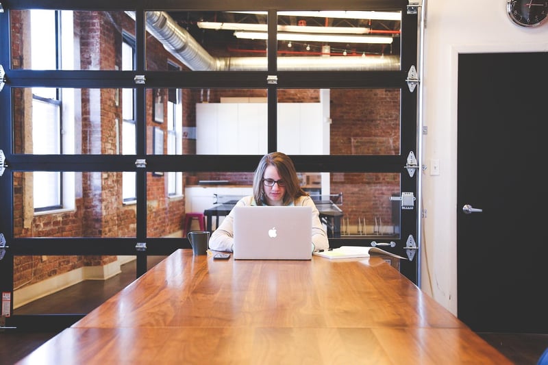 Business woman successful smiling